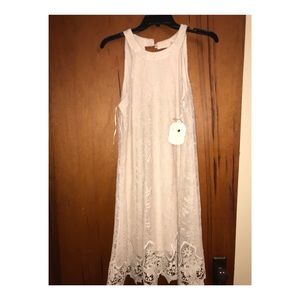 Cream lace dress